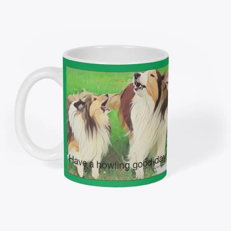 Shetland Sheepdog "Howling good day!"