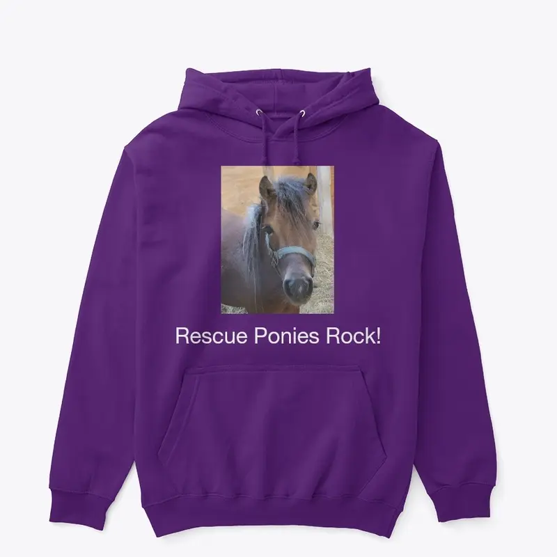 Rescue Ponies Rock! Hooded Sweatshirt